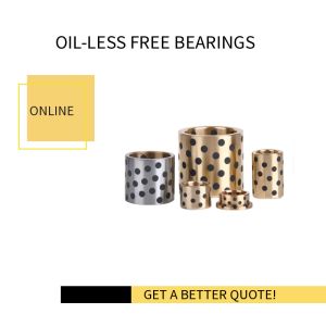 Solid Lubricated Graphite Copper Bushing Oil Free Bushing Outer Diameter 60