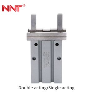Double Acting Parallel Pneumatic Cylinder Compact Air Gripper Finger