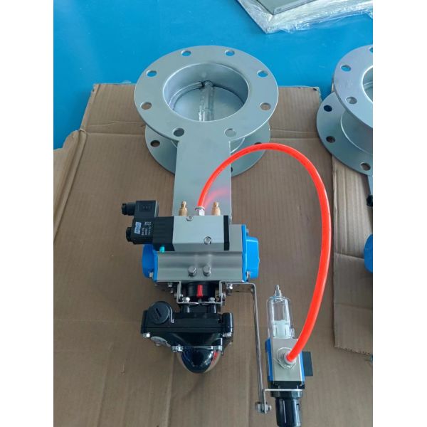 Flanged Soft Seal Pneumatic Butterfly Valve For Water Supply And Drainage Pipes