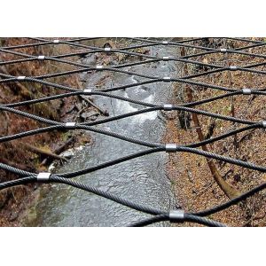 Durable Black Oxide Wire Rope Mesh Corrosion Resistant For Tiger / Ape / Lion