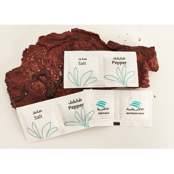 Customized Salt and Pepper Seasoning Packets for Fresh and Flavorful Meals