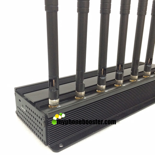 Buy 20w 8 Channels Indoor High Power GPS/ WiFi/ 4G Cell Phone Jammer Blocker Prison/Jail Cellular Jammer Blocker With Fans at wholesale prices