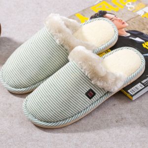 Graphene Film Electric Foot Warmer Slippers , Washable Electric Warming Slippers