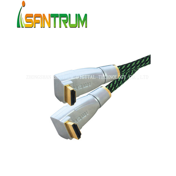 Buy 90 Degree Metal HDMI Cable With Sleeve at wholesale prices