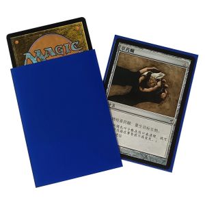 66x91mm Game Card Sleeves Orange Texture Solid Blue Playing Card Sleeves