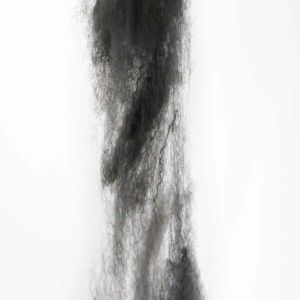 6D Hollow Recycled Polyester Staple Fiber Non siliconized Gray Black PSF