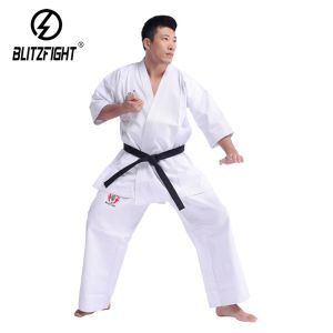 Thin Breathable Karate Kyokushin Kimono Preshrunk White Karate Uniform