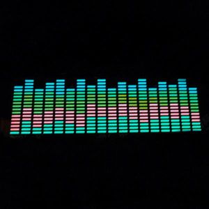 attention-attractive kinetic design equalizer el car sticker