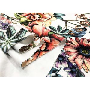 Sunshine Bed Sheet Material / 94% Polyester Microfiber Fabric Flowers 260GSM