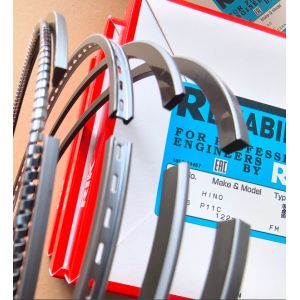 Lightweight Smooth Finished Piston Ring For Tough Appliions Hino P11C 13011