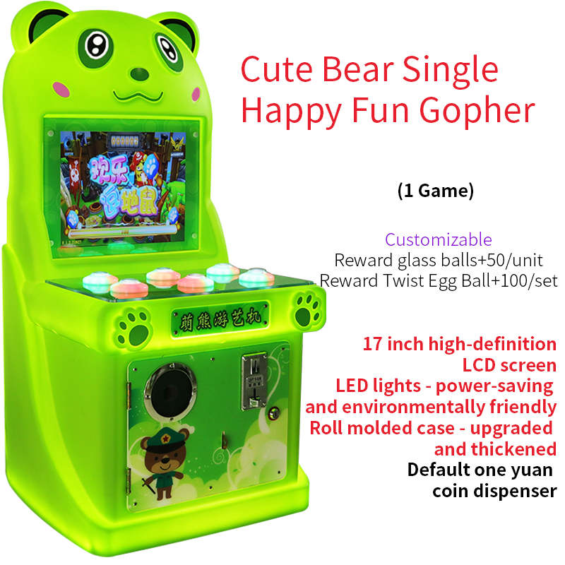 Quality Newly Popular Arcade Coin-operated Children's Groundhog Shooting Machine for sale