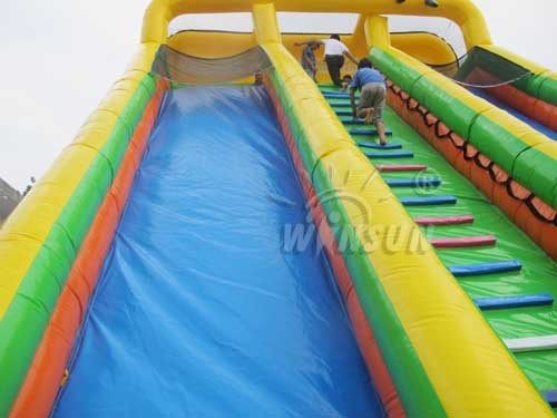 0.9mm PVC Inflatable Dry Slide , Commercial Grade Inflatable Slip And Slide