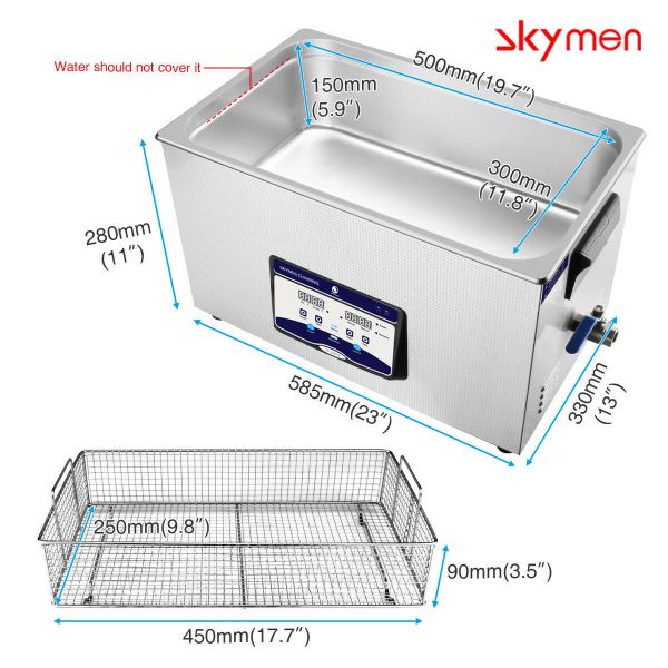 Buy 480W 20L Table Top Ultrasonic Cleaner For Integrated Circuit at wholesale prices