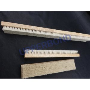 White Color Long Bristle Brushes For Cigarette Machines CE Certificate