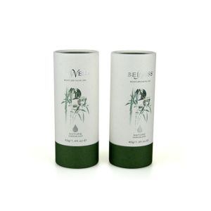 White Cardboard Custom Paper Tubes CMYK Printing Flexible Rolled