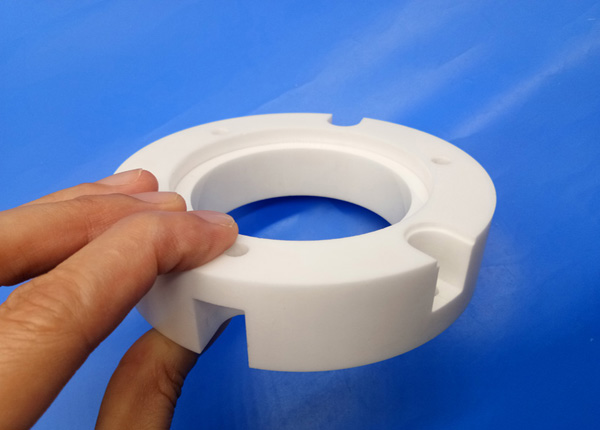 Industrial Zirconia 99 Al2O3 Ceramic Pipe Fittings Flange Bearings for Machine Parts