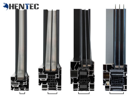 Buy T5 / T6 Powder Painted Aluminium Window Frame Profiles For Sliding Window at wholesale prices