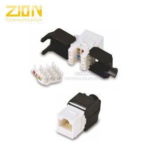 Quality UTP RJ45 180 degree keystone jack ZCM242 , Keystone, Ethernet , from China Manufacturer - Zion Communiation for sale