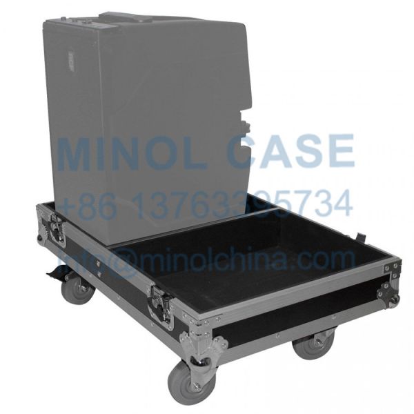 Aluminum Line Array Speaker Flight Case With 4 Inch Wheels For Two RCF HDL 10-A