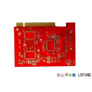 Red Solder Printed Circuit Multilayer PCB Board With ISO 9001 Certification