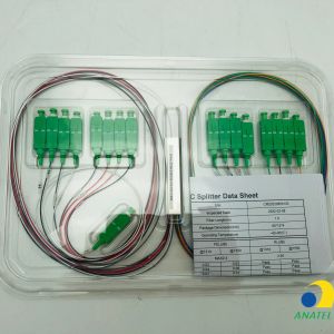 Mini Type PLC Splitter With Connectors Low PDL High Reliability And Stability