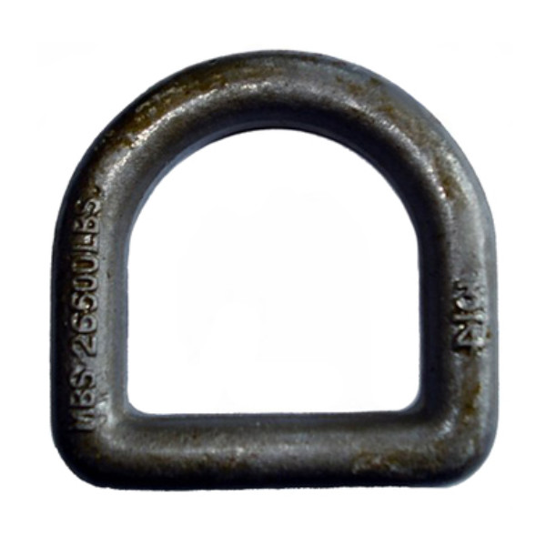 G80 Welded Forged D Ring Self Colored Alloy Steel 14mm - 22mm