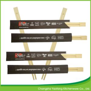 Biodegradable Disposable Bamboo Chopsticks Restaurant Twins 24cm Customized