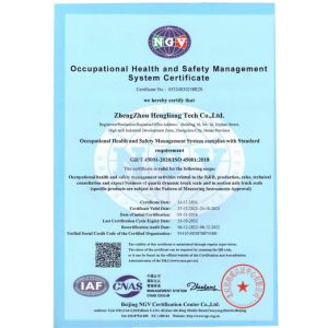 Zhengzhou Hengliang Tech Co., Ltd. Certifications