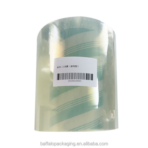24 Micron Glossy BOPP Adhesive Coated Cold Laminating Film for Labels and Flexo