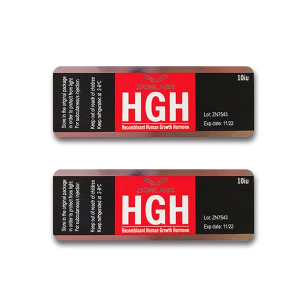 Buy HG Hormone Hologram 10ml vial Glass Vial Labels at wholesale prices