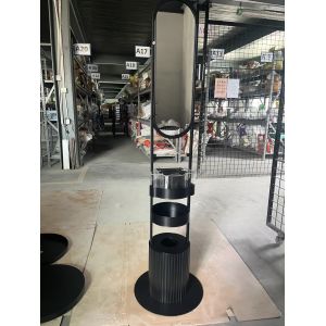 Fashionable Retail Makeup Display Stand Minimalist Black High Visibility