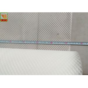 Plastic Resin Infusion Mesh White Color , HDPE Plastic Diamond Mesh Roll