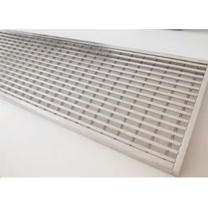Painting 304/316 Stainless Steel Grating Drain Cover Trench 25*5mm Swimming Pool
