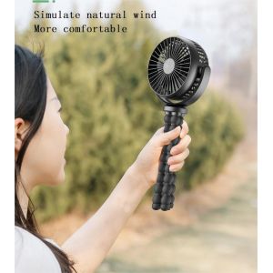 Mini Cooling Fan for Baby Portable 3 Rotary Vane Stroller Fan Clip-on USB
