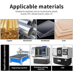 YingBa Customized Rainbow Color DLC Coating Aluminium Milling Cutter Single