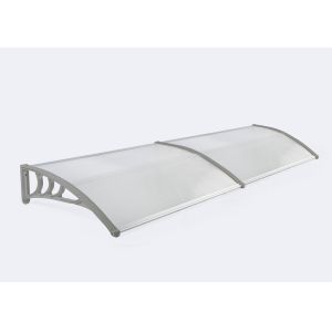 Clear Outdoor Polycarbonate Awning Aluminum Alloy Frame Environment Friendly