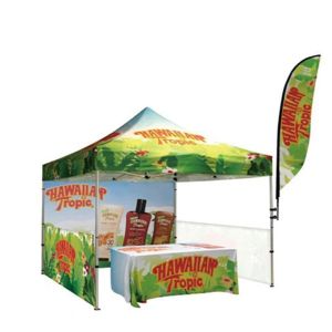 Hex 40mm Trade Show Canopy Tent Easily Extendable Legs Stable Free Design
