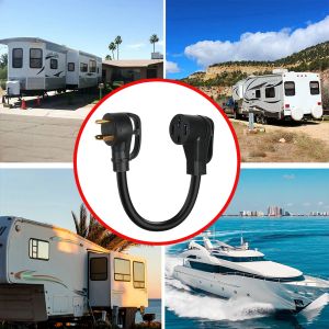 12-Inch 30 Amp Female Dogbone Adapter RV Electrical Converter Cord TT-30P 14-50R