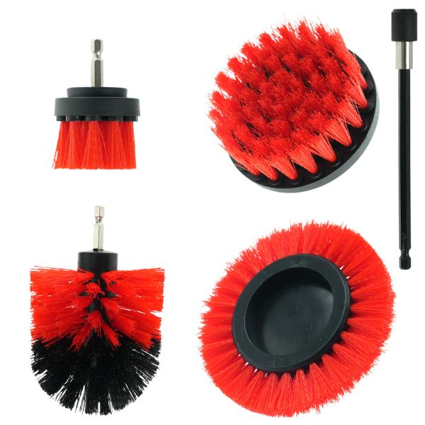 5Pack Bathroom Drill Scrubber Clean Toilet Brush Drill Bit Attachment Set