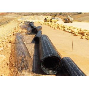 Black Hole 30mm Plastic Geogrid Mesh For Road Construction