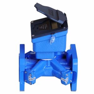 Ultrasonic LCD Water Flow Meter Water Meter With Sensor