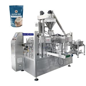 Rotary Doypack Packaging Machine with Vacuum/Nitrogen Filling, Dust Removal