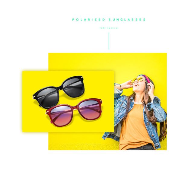 Ins Trend Retro Designer Harajuku Style 143MM Women Sunglasses