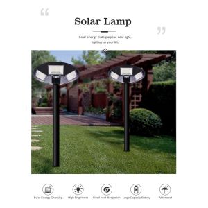 High Bright Lighiting Source UFO Solar Post Light 250W For Garden Lighting