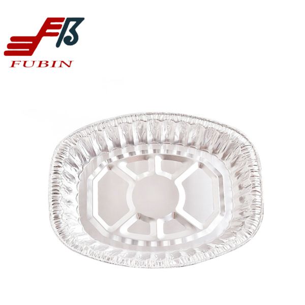 Buy Christmas Party Roasting Aluminium Turkey Pan Oval Foil Plate at wholesale prices