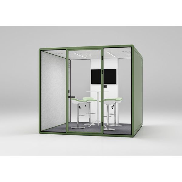 Laminated Glass Office Phone Booths Acoustic Sound Isolation Pod easy assemble