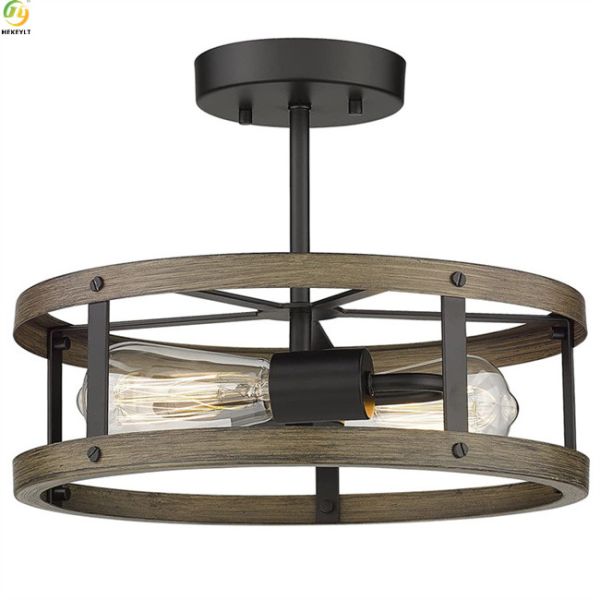 Iron pendant light Home Art Baking Paint Black E26 Nordic Pendant Light