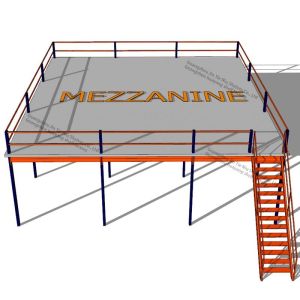 6000kg Mezzanine Storage Systems Multi Tiers