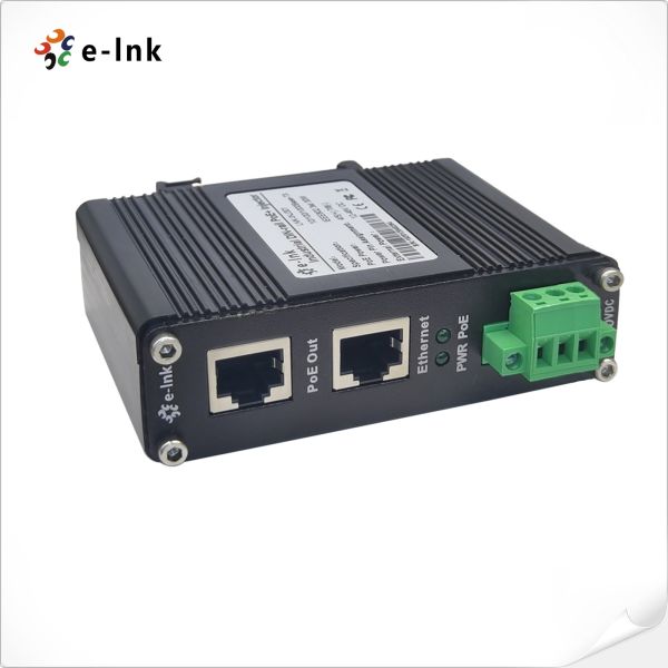 Buy 80~320VDC Power Input Industrial Gigabit PoE+ Injector at wholesale prices