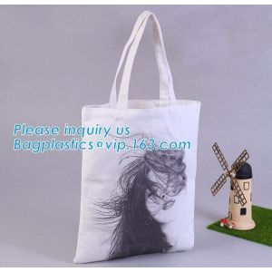 China Custom Printed Organic shopping small tote drawstring cotton canvas bag,Eco-friendly printed grocery canvas shopping bag on sale